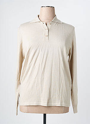 Pull stretch manches longues beige ELLEMME femme
