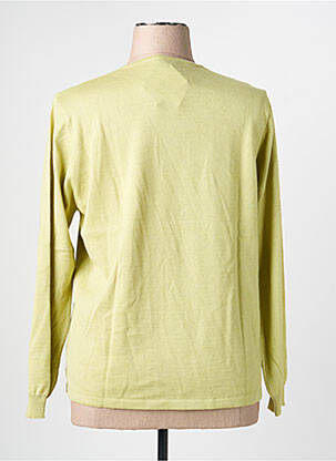 Pull coupe cintrée manches longues vert LEWINGER femme