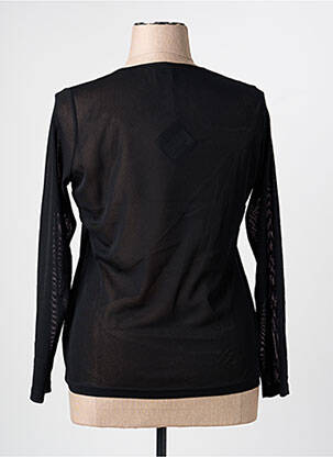 Top coupe cintrée manches longues noir PAUSE CAFE femme