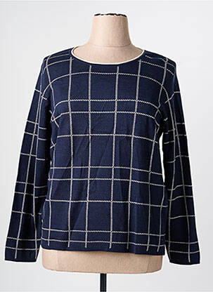 Pull coupe cintrée manches longues bleu OLSEN femme