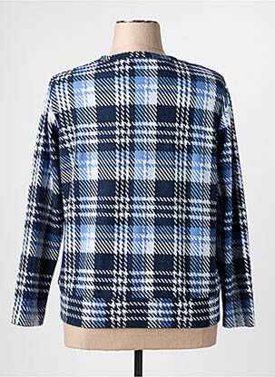 Pull stretch manches longues bleu FRANK WALDER femme