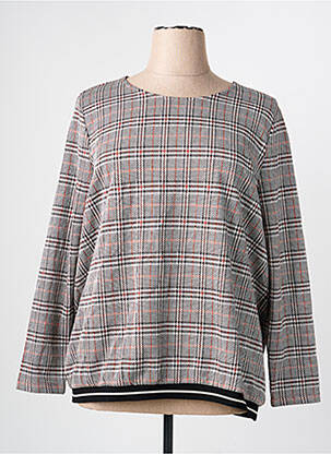 Sweat-shirt tissage jersey manches longues orange OLSEN femme