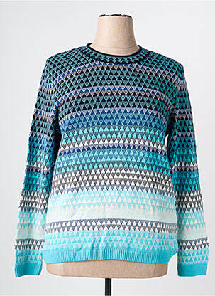 Pull stretch manches longues bleu OLSEN femme