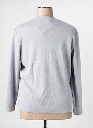 Pull coupe cintrée manches longues gris RODAM femme