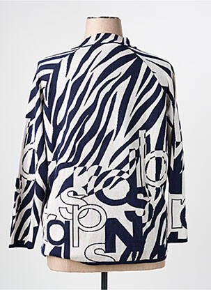Pull coupe droite manches longues bleu RABE femme