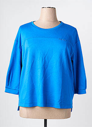 Sweat-shirt stretch manches 3/4 bleu RABE femme