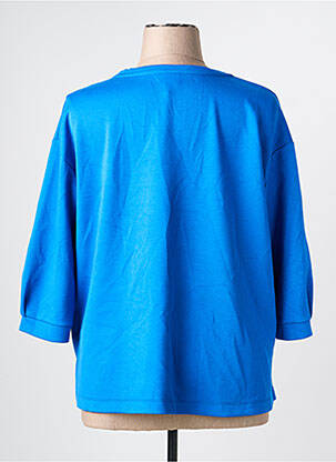 Sweat-shirt stretch manches 3/4 bleu RABE femme