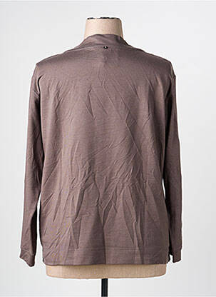 Sweat-shirt stretch manches longues marron RABE femme