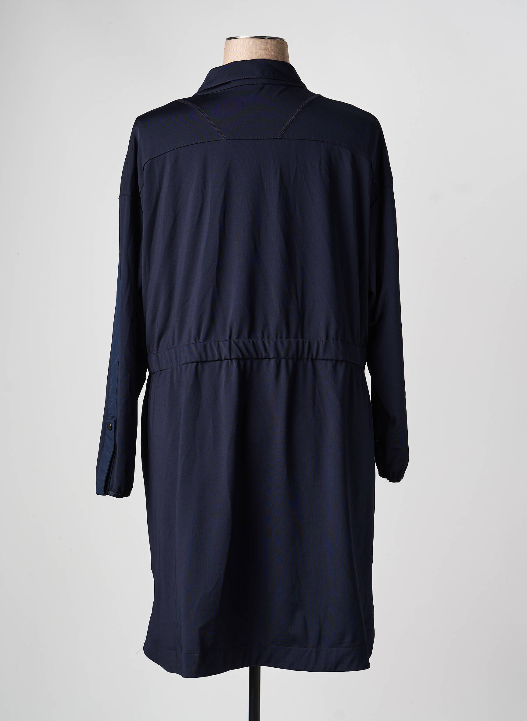 Robe mi-longue manches longues manches longues bleu TUZZI femme