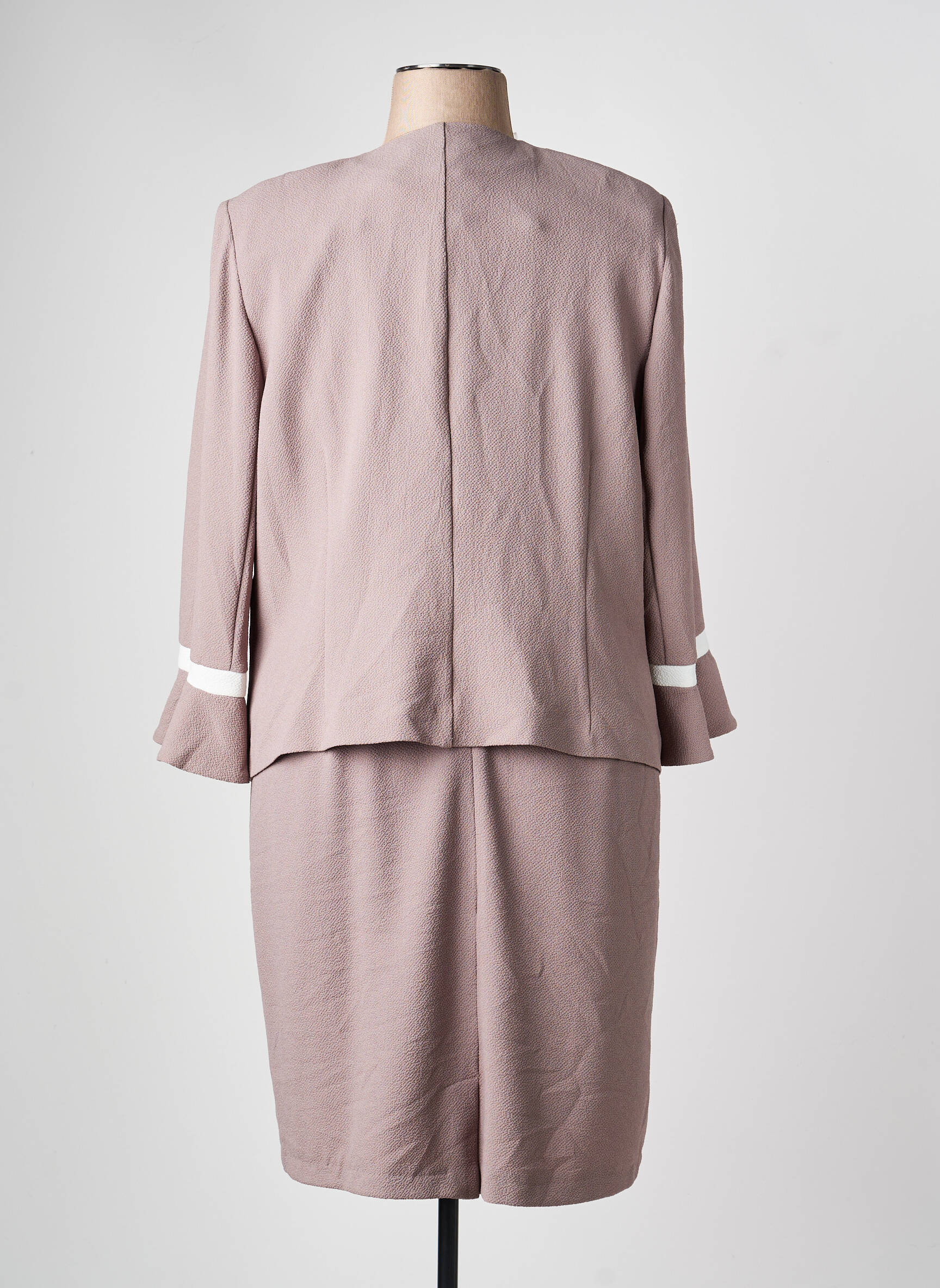 Ensemble robe coupe cintrée marron CHRISTINE LAURE femme