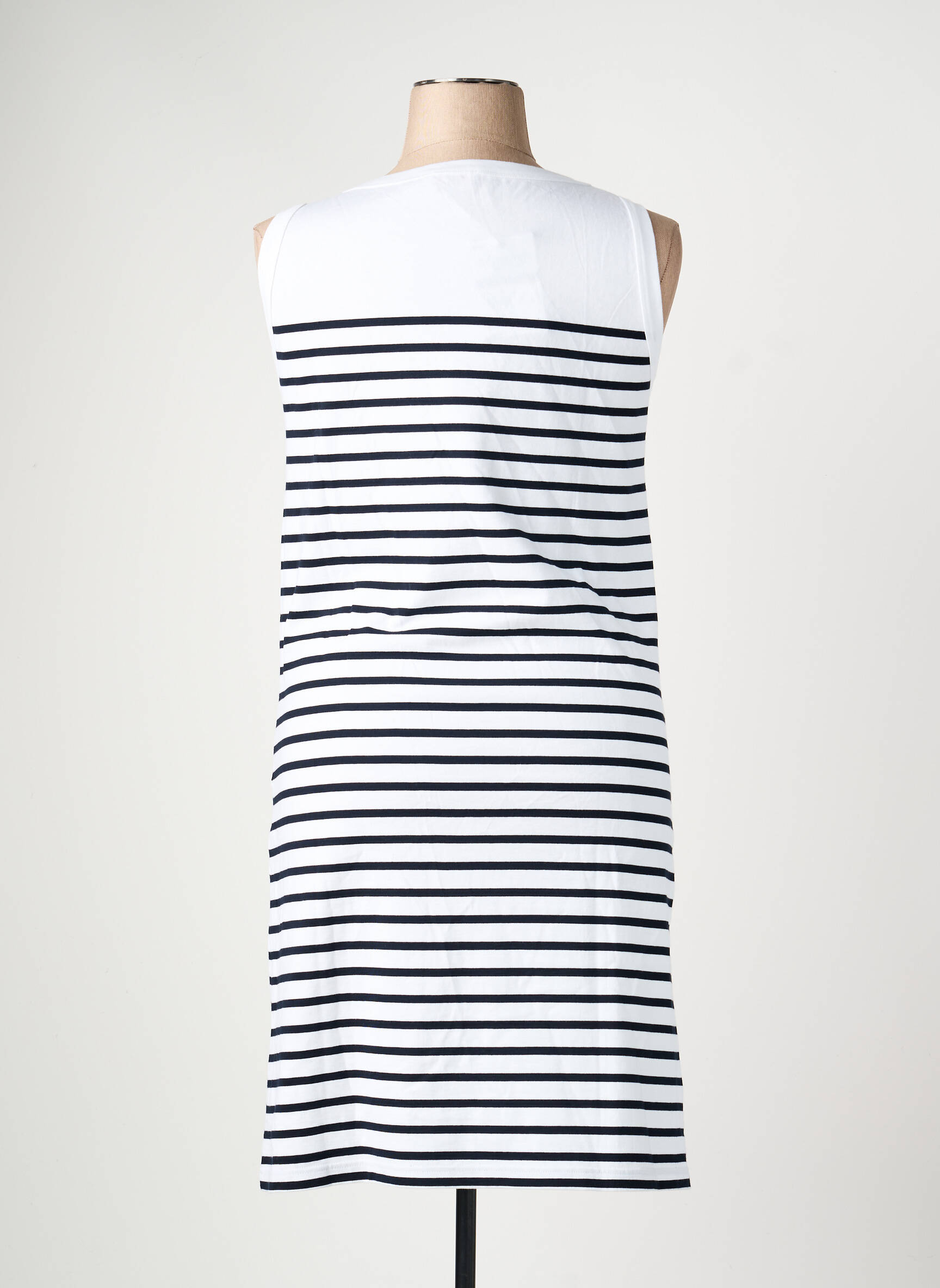 Robe mi-longue sans manche sans manche blanc ARMOR LUX femme
