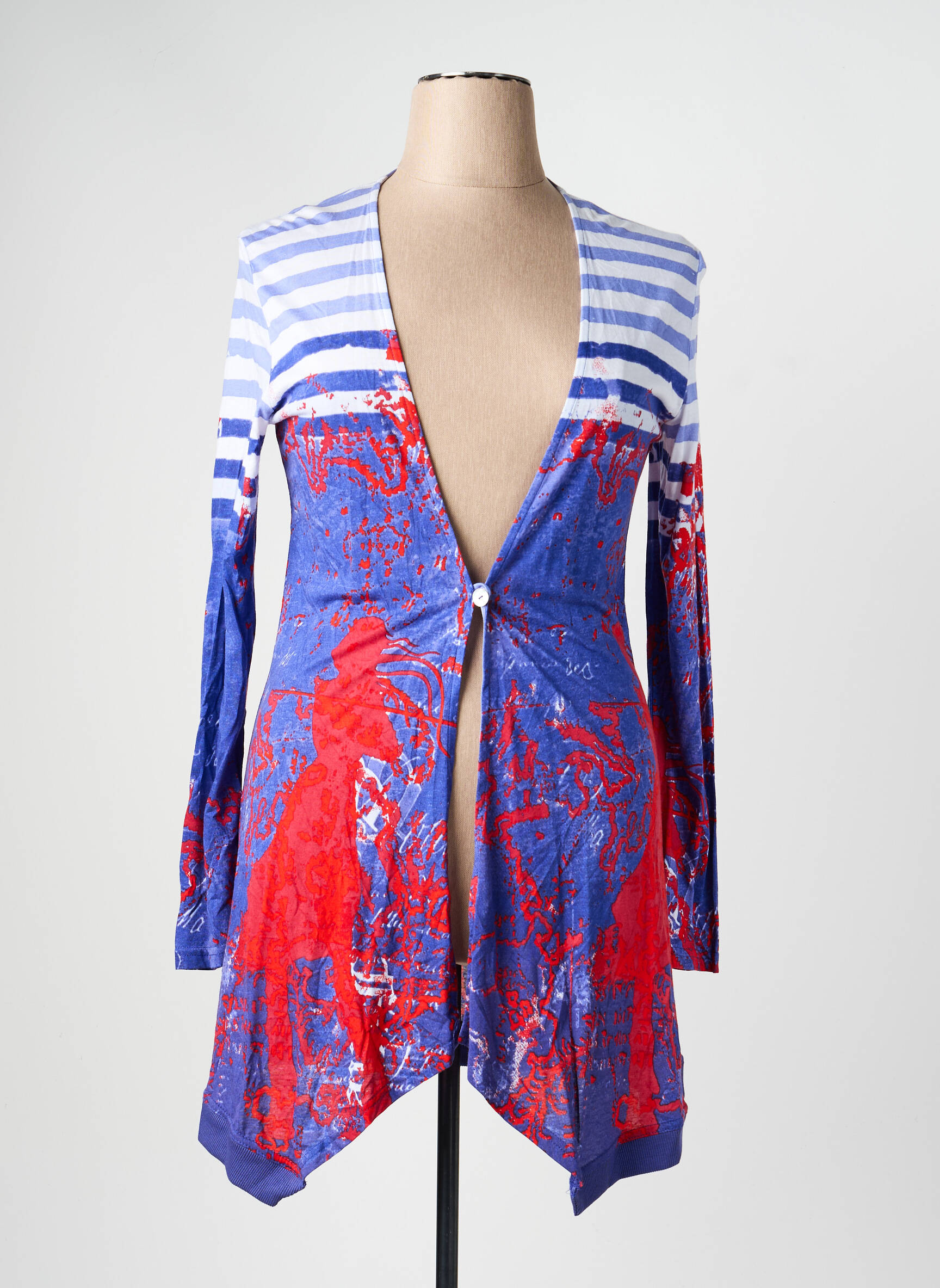 Gilet manches longues stretch violet FILLE DES SABLES femme