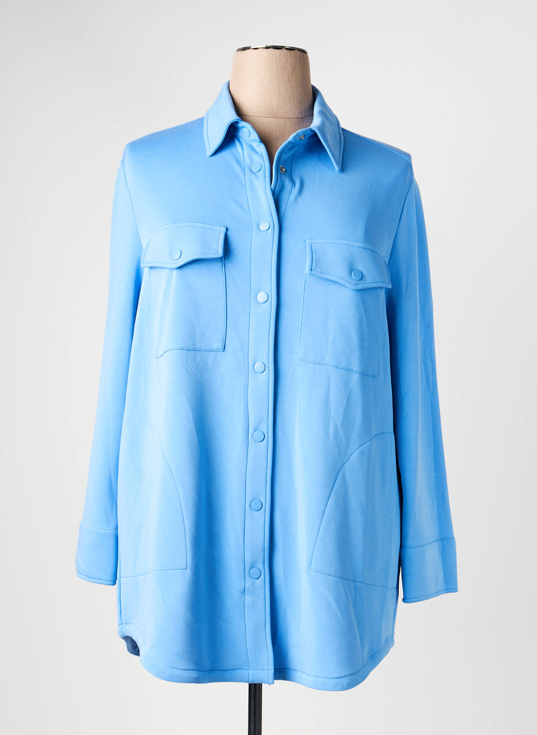 Veste casual coupe droite bleu OLSEN femme