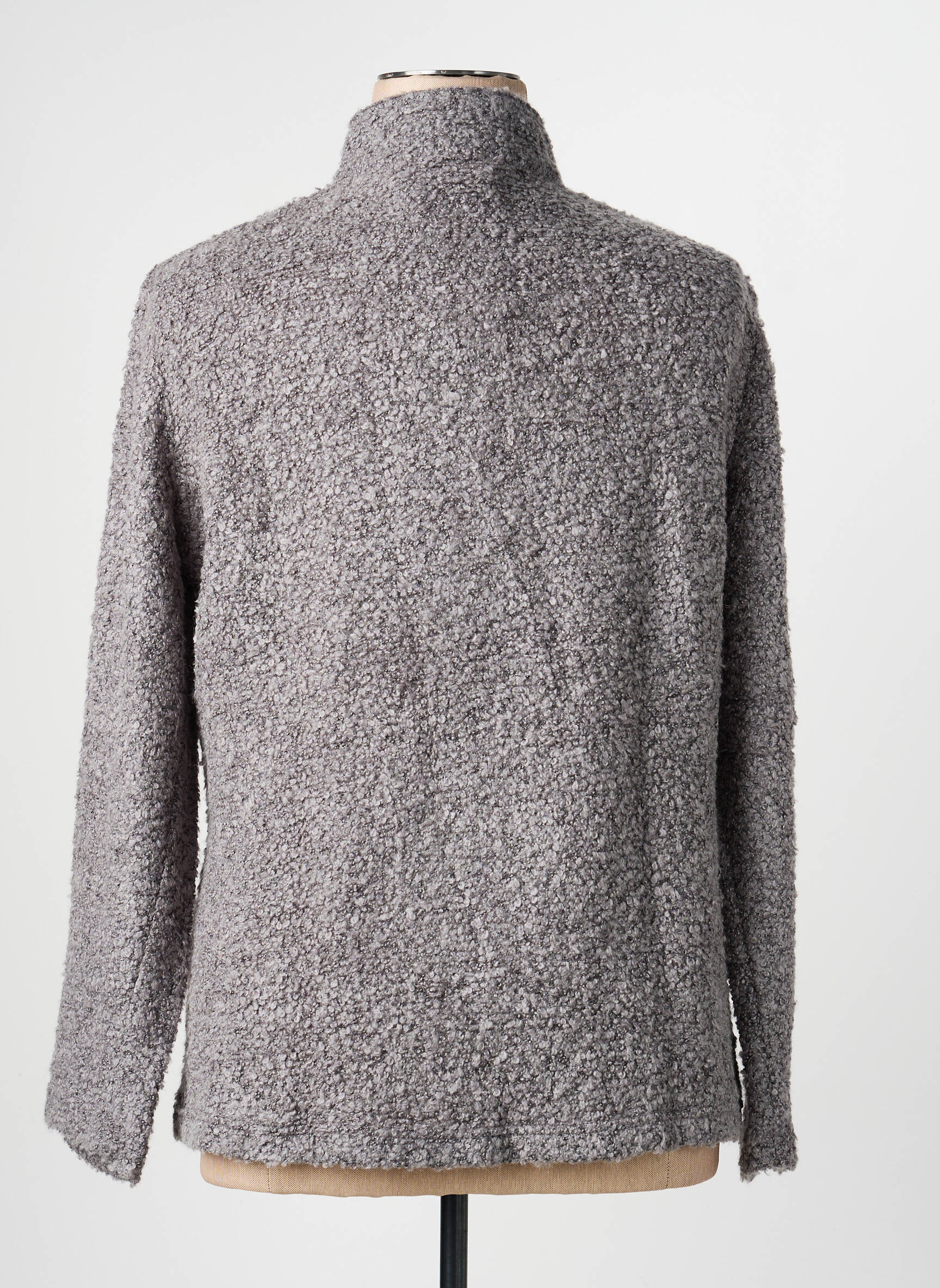 Gilet manches longues coupe cintrée gris RABE femme