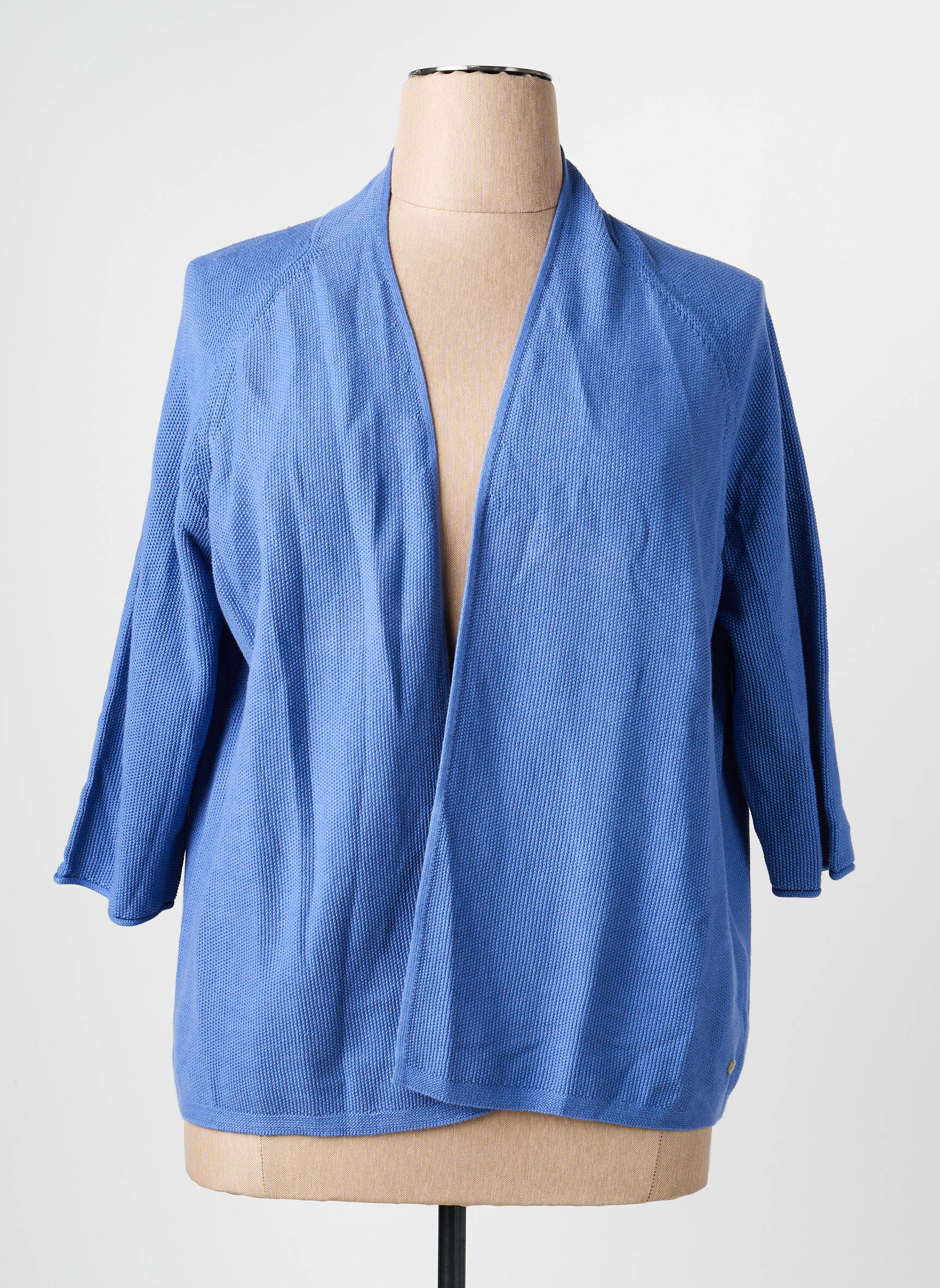 Gilet manches courtes manches mi-longues bleu OLSEN femme