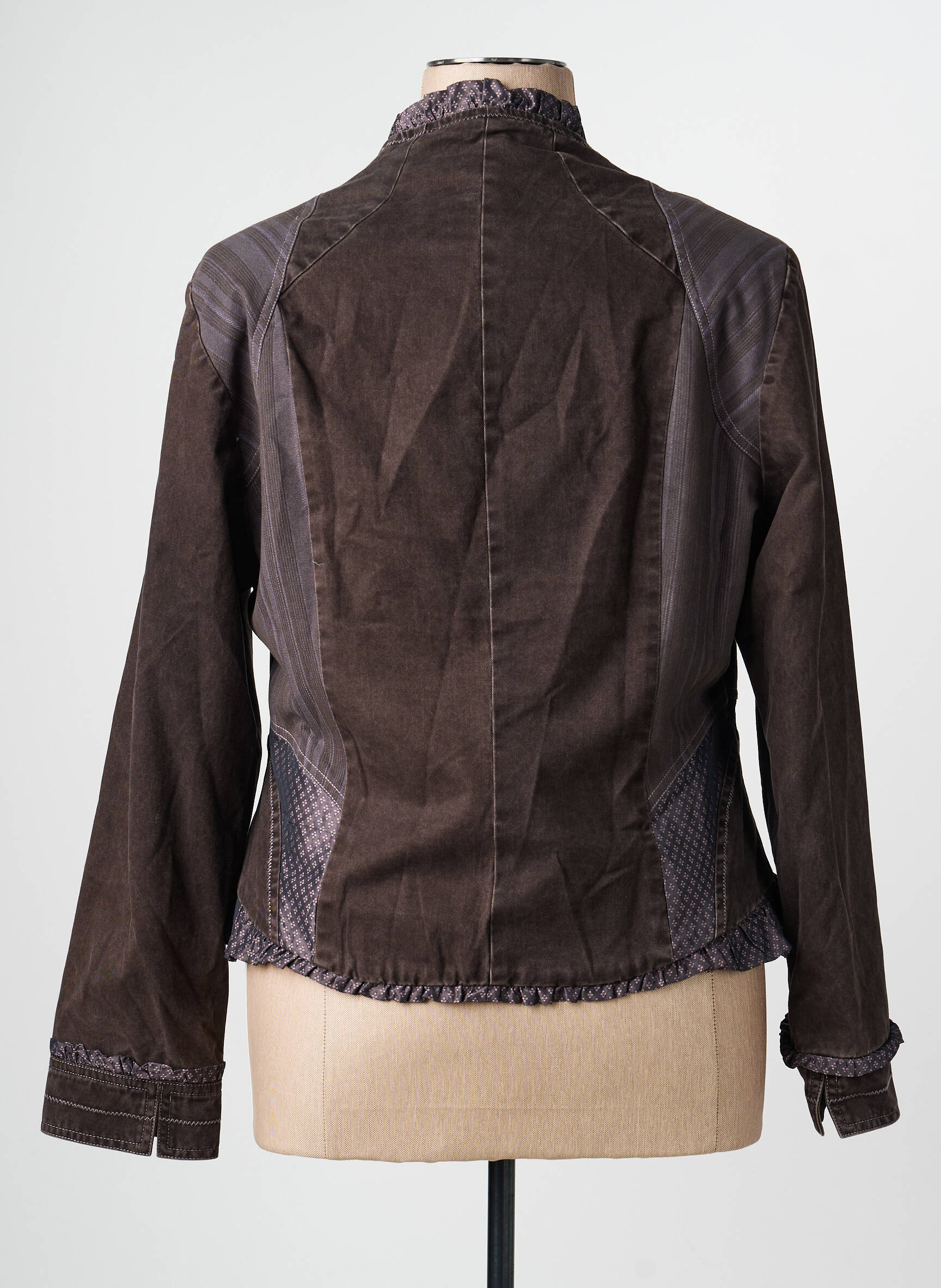 Veste casual epaulette gris PAUSE CAFE femme
