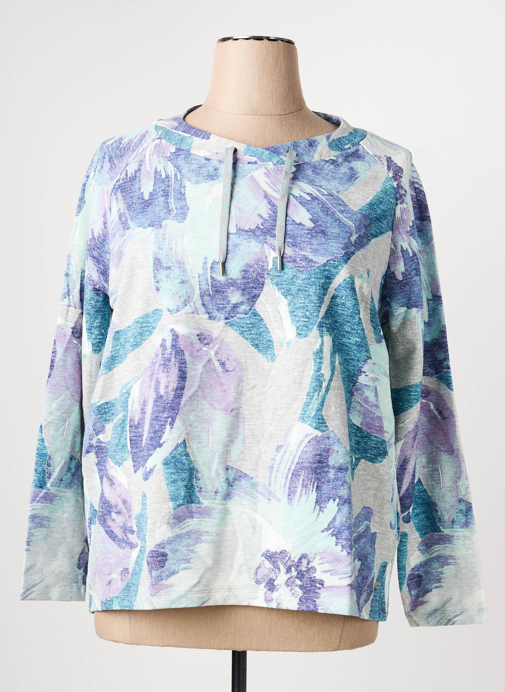 Sweat-shirt stretch manches longues violet OLSEN femme