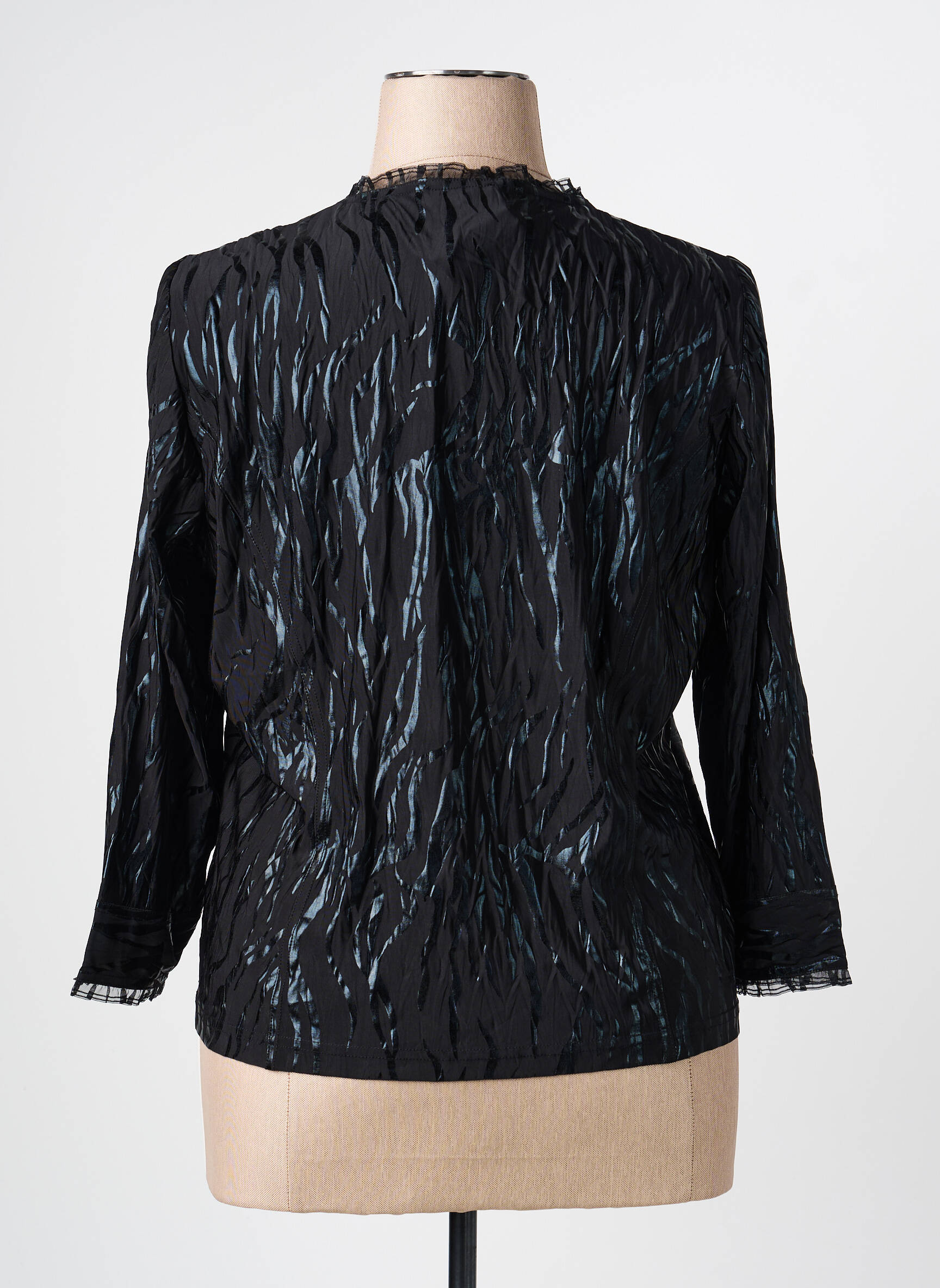 Top stretch manches 3/4 noir PAUPORTÉ femme