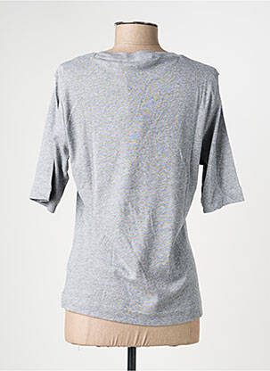 T-shirt coupe cintrée manches courtes gris M.X.O femme