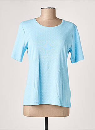 T-shirt stretch manches courtes bleu M.X.O femme