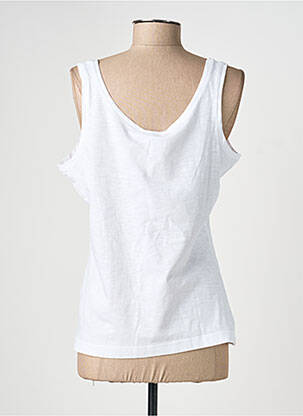 Débardeur stretch sans manche blanc M.X.O femme