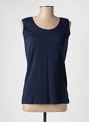 Débardeur stretch sans manche bleu M.X.O femme