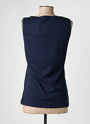 Débardeur stretch sans manche bleu M.X.O femme