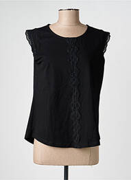 Top tissage jersey sans manche noir MCM femme