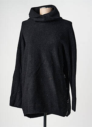 Pull col roulé stretch manches longues noir BEAUTY WOMEN femme