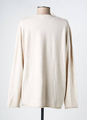 Pull coupe cintrée manches longues beige MARINELLO femme