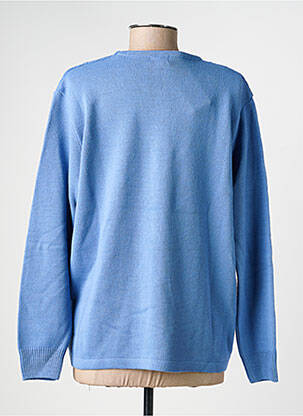 Pull col rond manches longues bleu OMC femme
