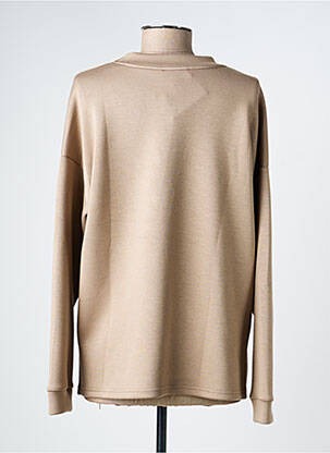 Sweat-shirt stretch manches longues marron TINTA femme