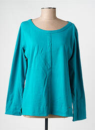 Sweat-shirt stretch manches longues bleu AGATHE & LOUISE femme