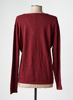Pull coupe droite manches longues rouge L'ATELIER D'ANNA femme