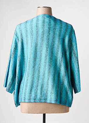 Pull col bateau manches 3/4 bleu SIGNATURE femme