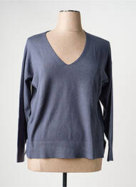 Pull col v manches longues gris MCM femme