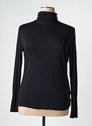Sous-pull coupe ajustée manches longues noir OLIVER JUNG femme