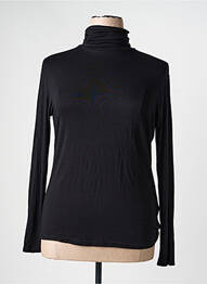 Sous-pull coupe ajustée manches longues noir OLIVER JUNG femme