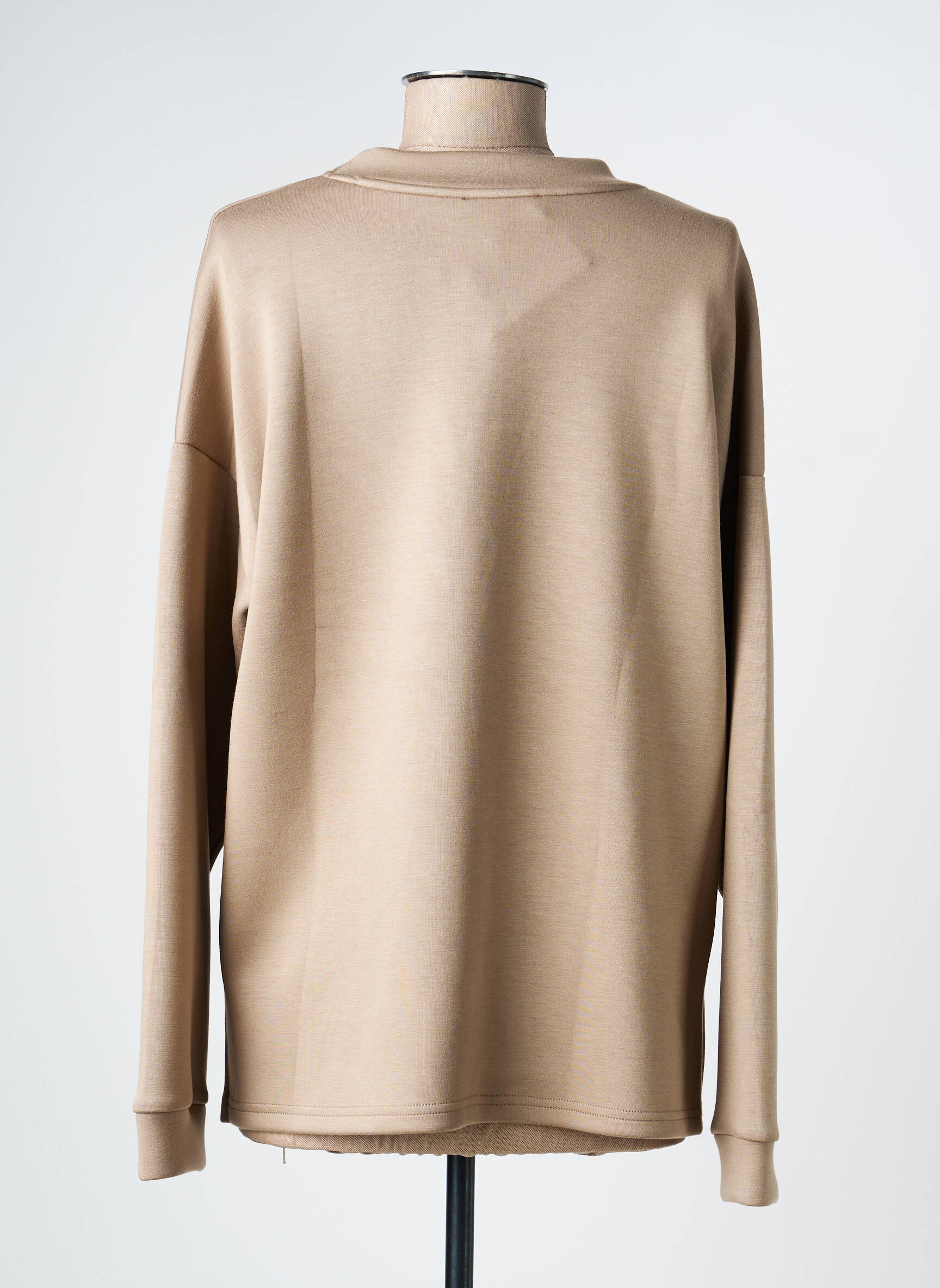 Sweat-shirt stretch manches longues marron TINTA femme