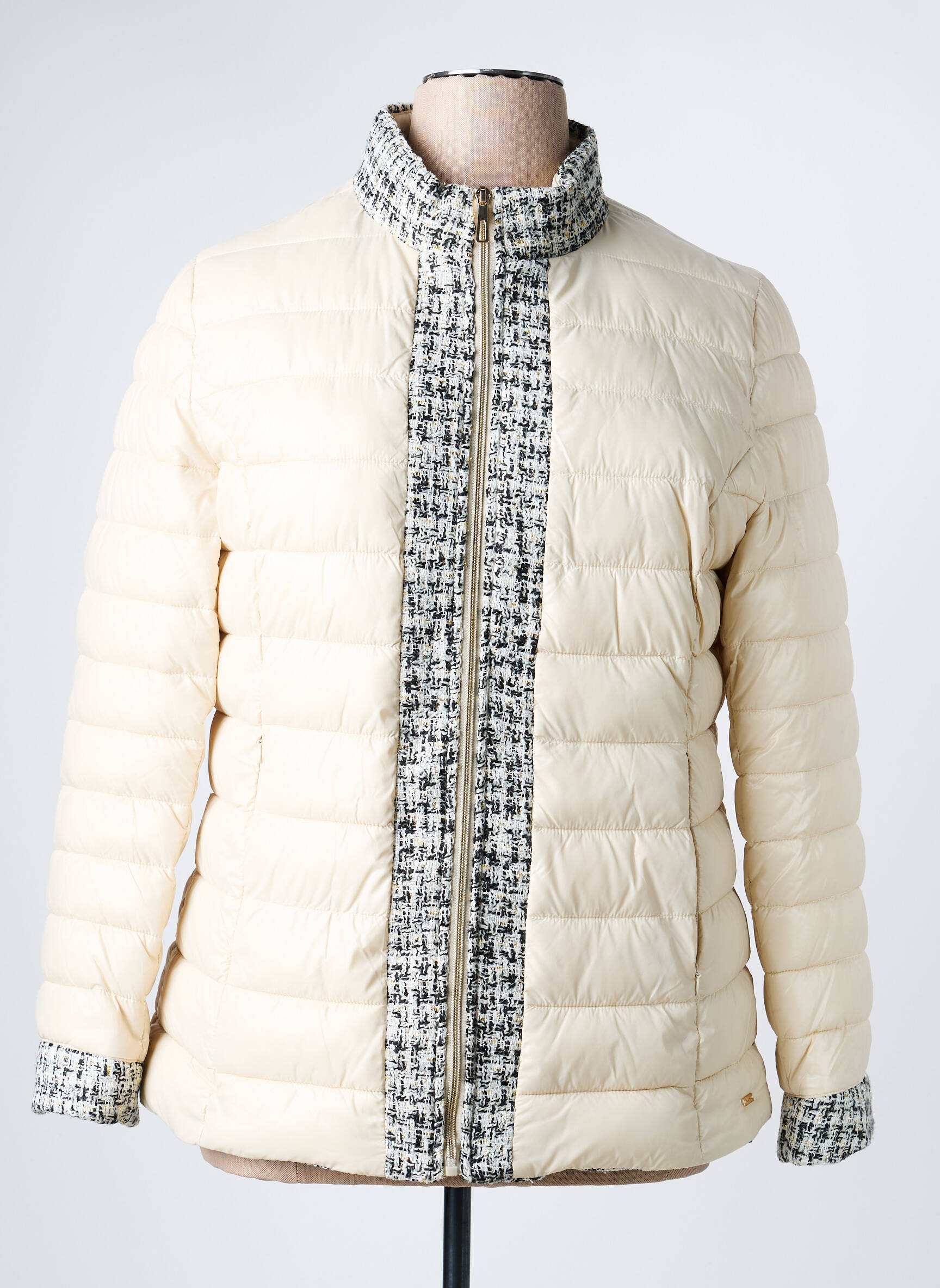Doudoune poches sans capuche beige MACM femme