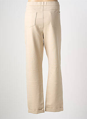 Pantalon droit stretch taille normale beige WALTRON femme