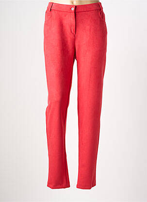 Pantalon slim stretch taille normale rouge GUY DUBOUIS femme