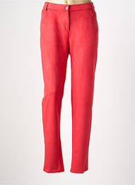 Pantalon slim stretch taille normale rouge GUY DUBOUIS femme