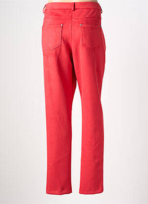 Pantalon slim stretch taille normale rouge GUY DUBOUIS femme