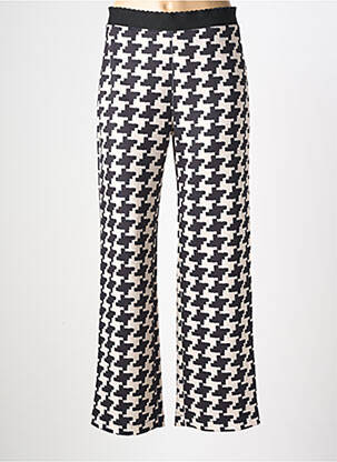 Pantalon droit stretch taille normale noir WALTRON femme