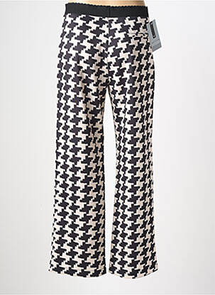 Pantalon droit stretch taille normale noir WALTRON femme