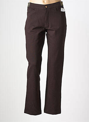 Pantalon slim taille élastique taille normale marron WALTRON femme