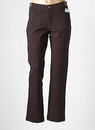 Pantalon slim taille élastique taille normale marron WALTRON femme