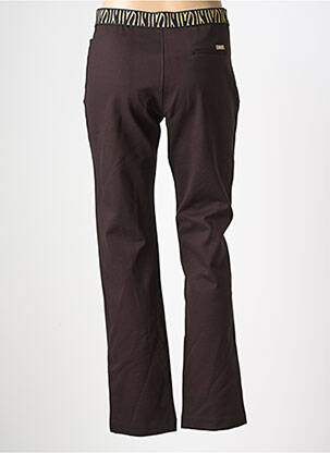 Pantalon slim taille élastique taille normale marron WALTRON femme