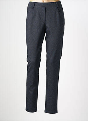 Pantalon slim taille élastique taille normale bleu FRANCE RIVOIRE femme
